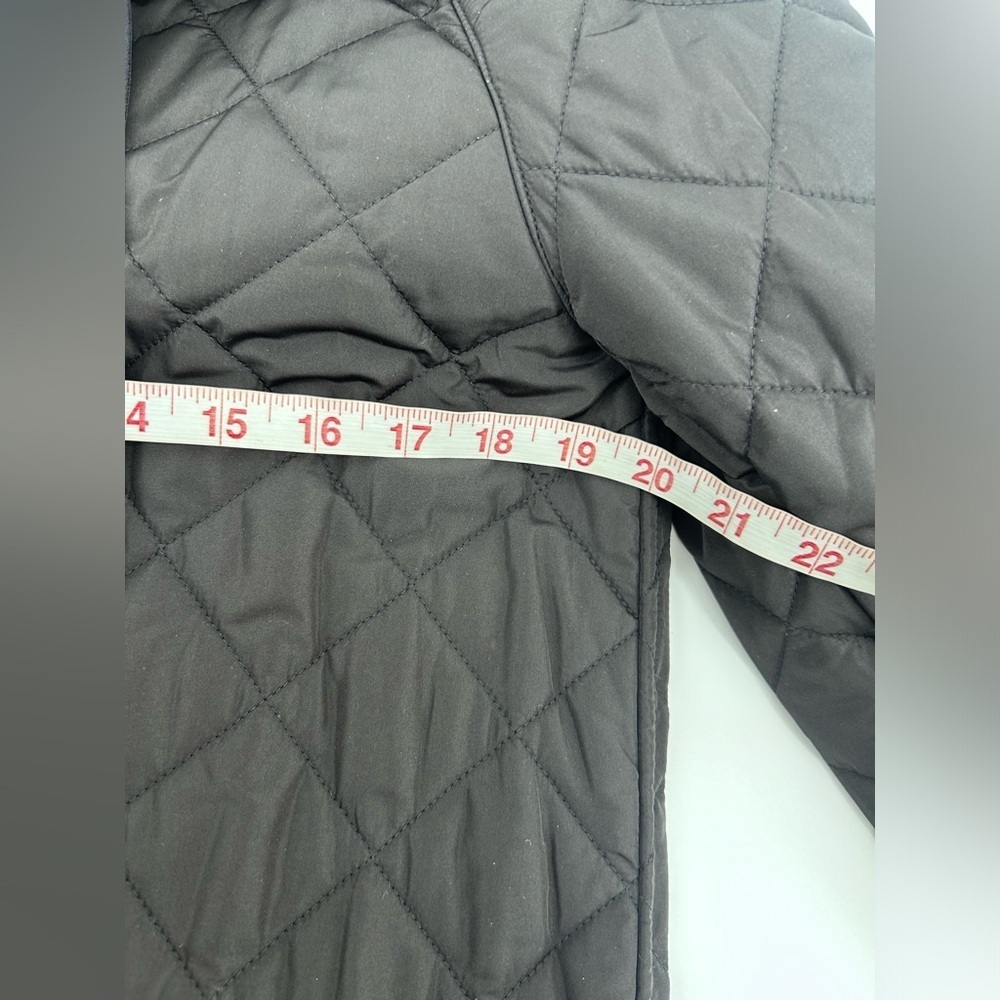 NWT $1350 Burberry Women’s Tything Diamond Quilted Double Coat Black Size M - Picture 12 of 16